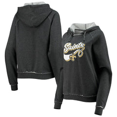 Women's Script Fleece Raglan Pullover Hoodie - New Orleans Saints Hoodies