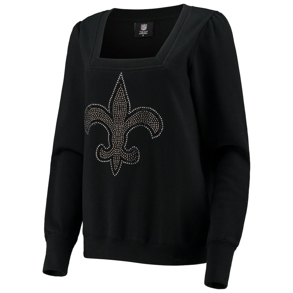Cuce Women's Winners Square Neck Pullover Sweatshirt - New Orleans Saints Pullover