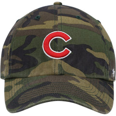 Camo Chicago Cubs '47 Logo Clean Up Adjustable Hat