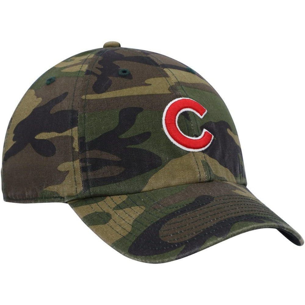 Camo Chicago Cubs '47 Logo Clean Up Adjustable Hat