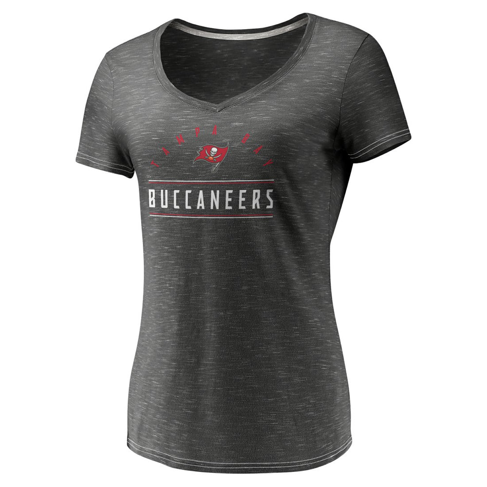 Women's League Leader Space Dye V-Neck T-Shirt - Tampa Bay Buccaneers T-shirts