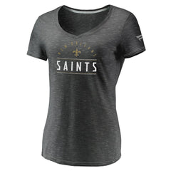 Women's League Leader Space Dye V-Neck T-Shirt - New Orleans Saints T-shirts