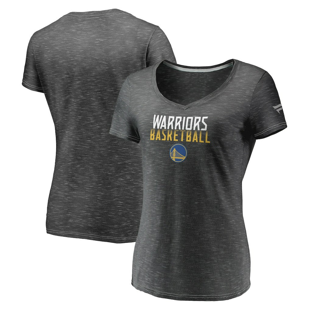Fanatics Golden State Warriors Women's Double-Fade Space-Dye V-Neck T-Shirt sale