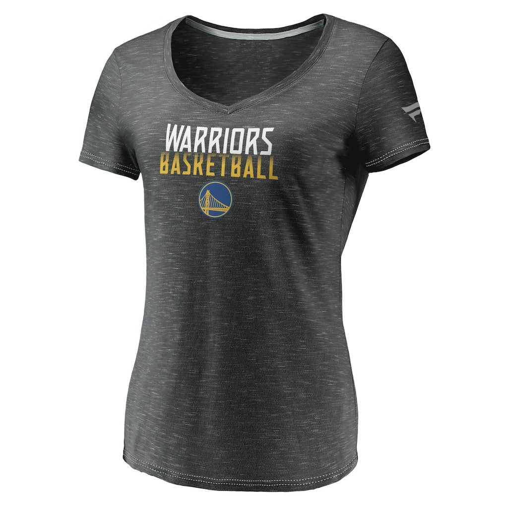 Fanatics Golden State Warriors Women's Double-Fade Space-Dye V-Neck T-Shirt sale