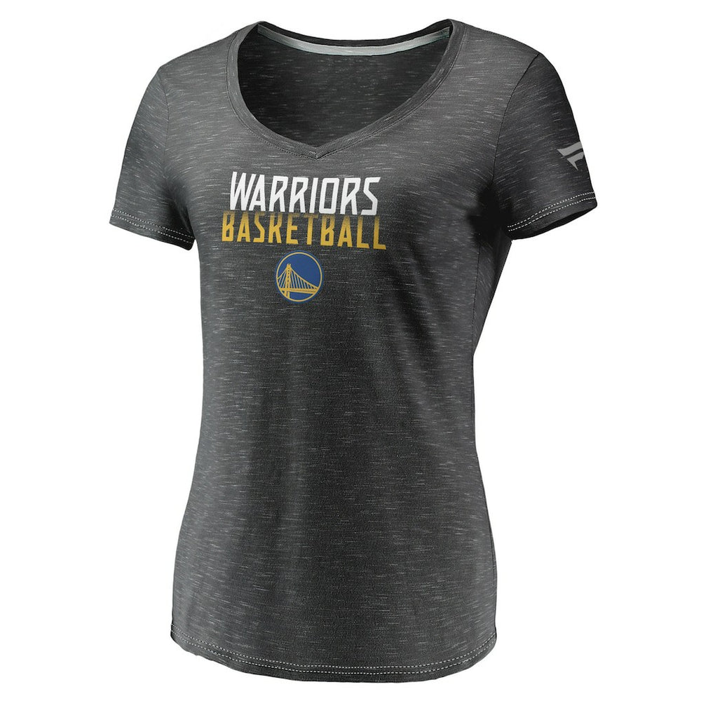 Fanatics Golden State Warriors Women's Double-Fade Space-Dye V-Neck T-Shirt sale