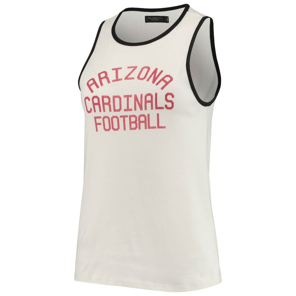 Junk Food Women's Throwback Pop Binding Scoop Neck Tank Top - Arizona Cardinals Tops