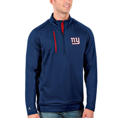 Antigua Generation Quarter-Zip Pullover Jacket - New York Giants Pullover