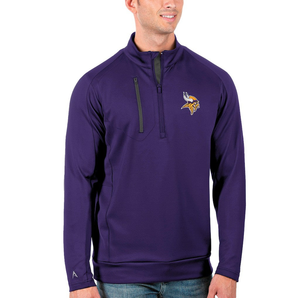 Antigua Generation Quarter-Zip Pullover Jacket - Minnesota Vikings Pullover