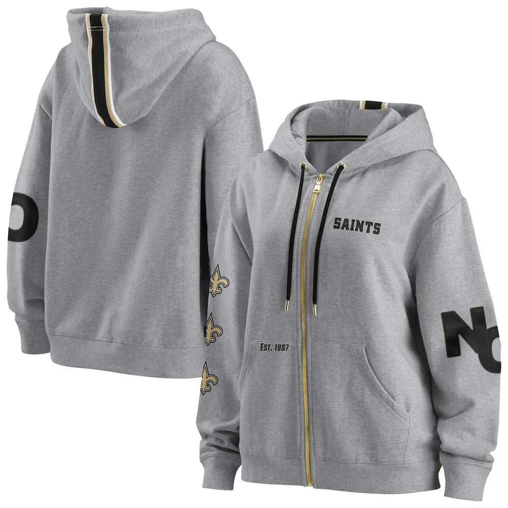 WEAR by Erin Andrews Women's Full-Zip Hoodie - New Orleans Saints Hoodies