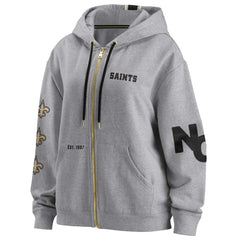 WEAR by Erin Andrews Women's Full-Zip Hoodie - New Orleans Saints Hoodies