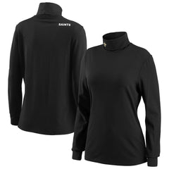 WEAR by Erin Andrews Women's Long Sleeve Tri-Blend Turtleneck T-Shirt - New Orleans Saints T-shirts