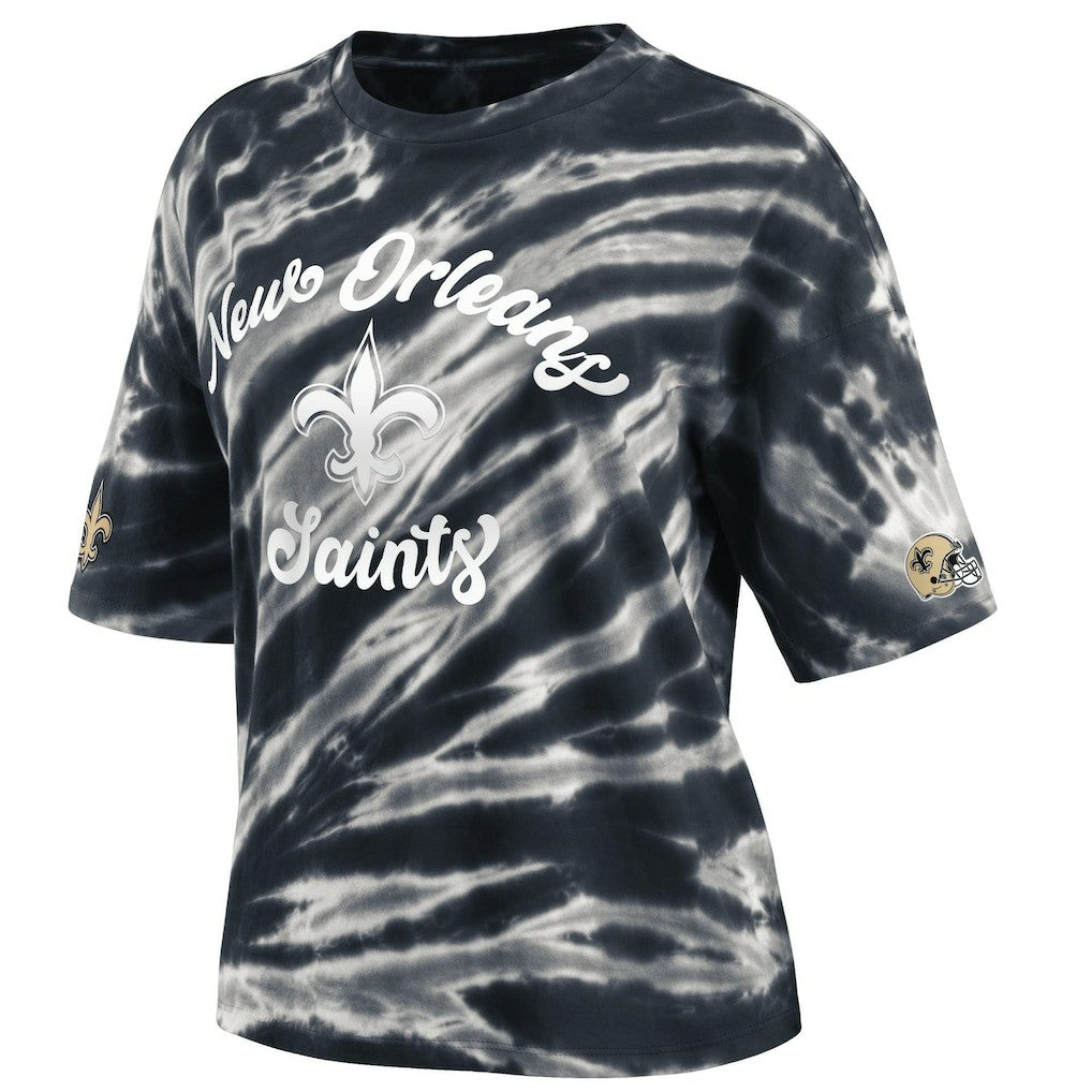 WEAR by Erin Andrews Women's Tie-Dye T-Shirt - New Orleans Saints T-shirts