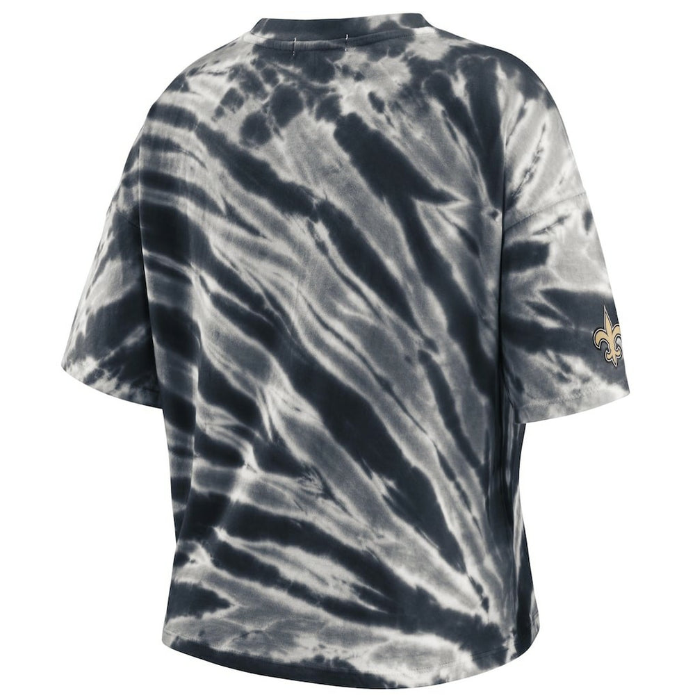 WEAR by Erin Andrews Women's Tie-Dye T-Shirt - New Orleans Saints T-shirts