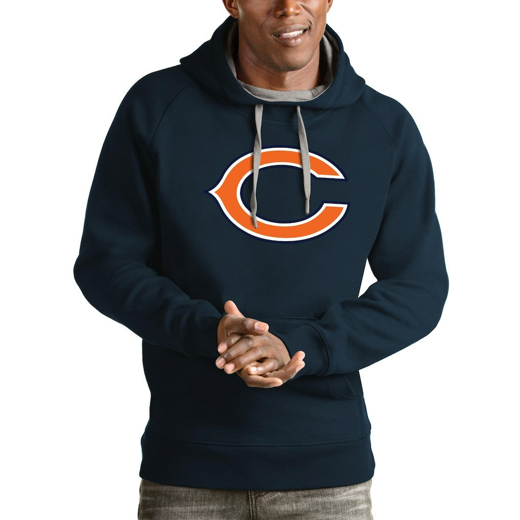Antigua Logo Victory Pullover Hoodie - Chicago Bears Hoodies