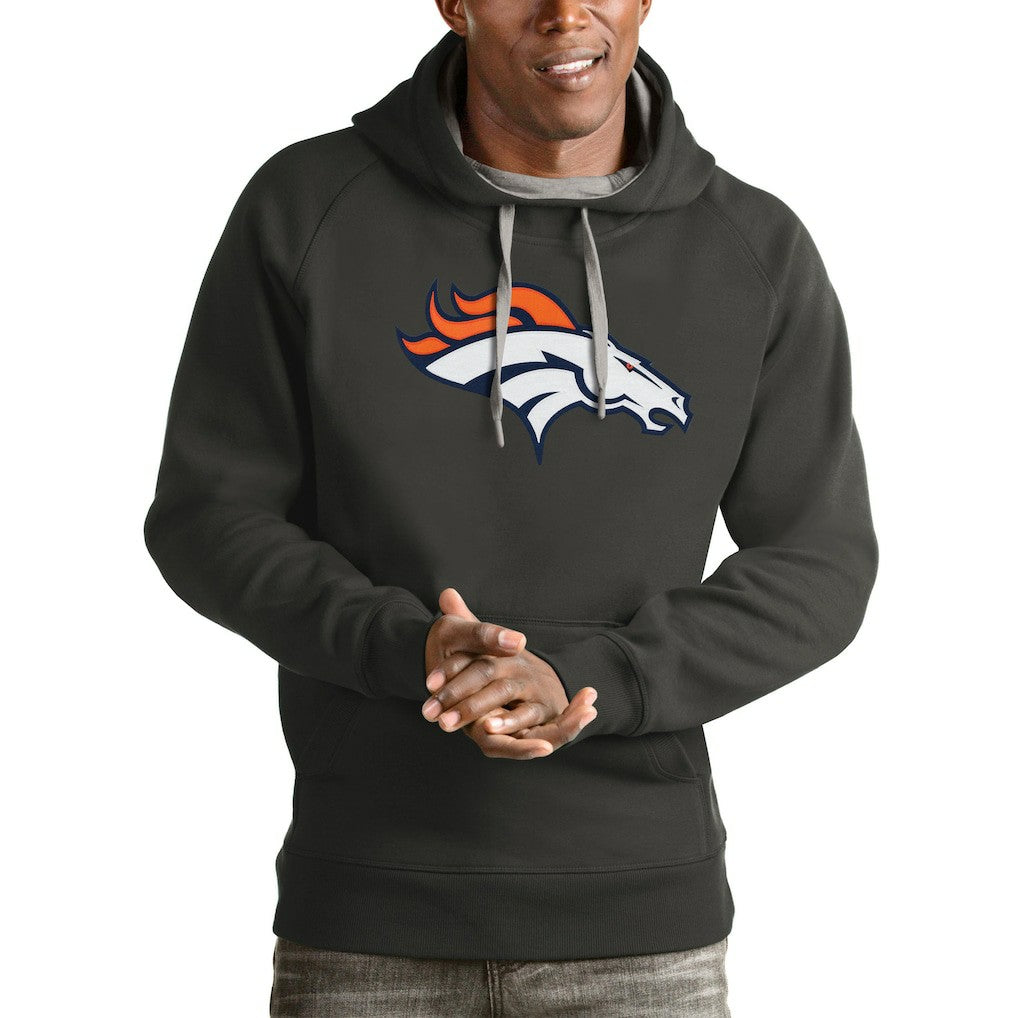 Antigua Victory Pullover Hoodie - Denver Broncos Hoodies