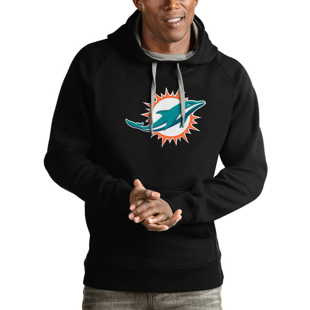 Antigua Victory Pullover Hoodie - Miami Dolphins Hoodies