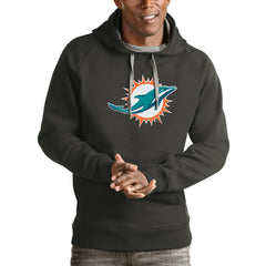 Antigua Victory Pullover Hoodie - Miami Dolphins Hoodies