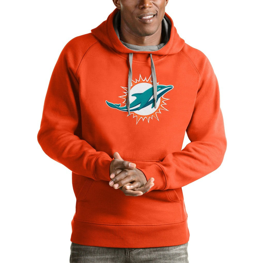 Antigua Victory Pullover Hoodie - Miami Dolphins Hoodies