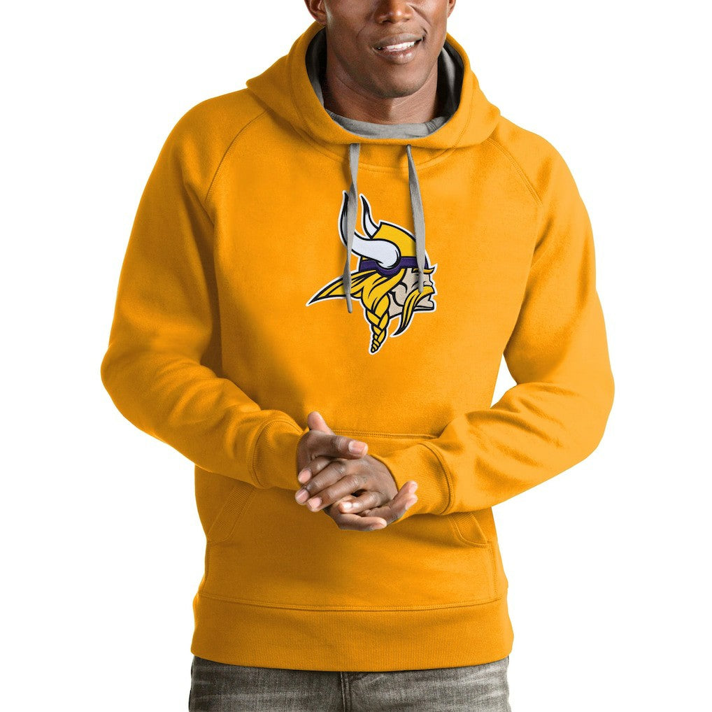 Antigua Victory Pullover Hoodie - Minnesota Vikings Hoodies