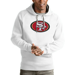 Antigua Victory Pullover Hoodie - San Francisco 49ers Hoodies