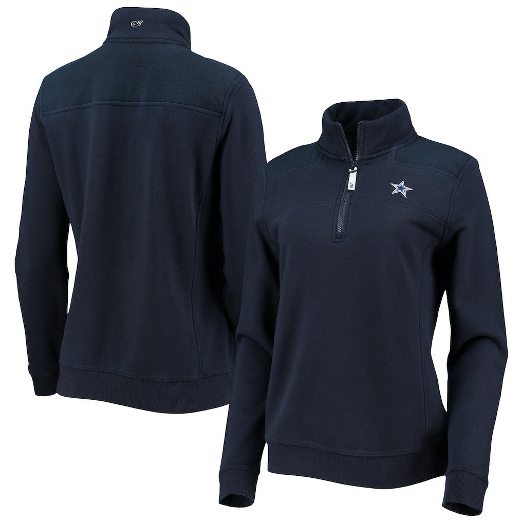 Vineyard Vines Women's Shep Shirt Quarter-Zip Sweatshirt - Dallas Cowboys Sweatshirts
