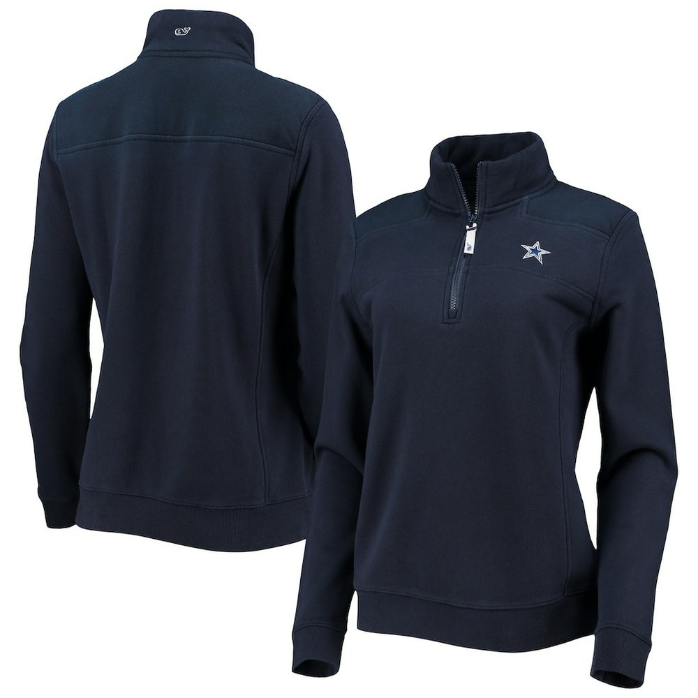 Vineyard Vines Women's Shep Shirt Quarter-Zip Sweatshirt - Dallas Cowboys Sweatshirts