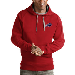 Antigua Logo Victory Pullover Hoodie - Buffalo Bills Hoodies