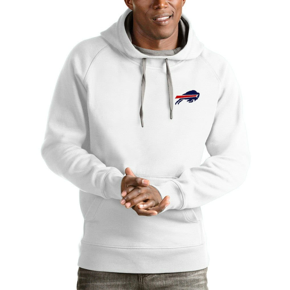 Antigua Logo Victory Pullover Hoodie - Buffalo Bills Hoodies