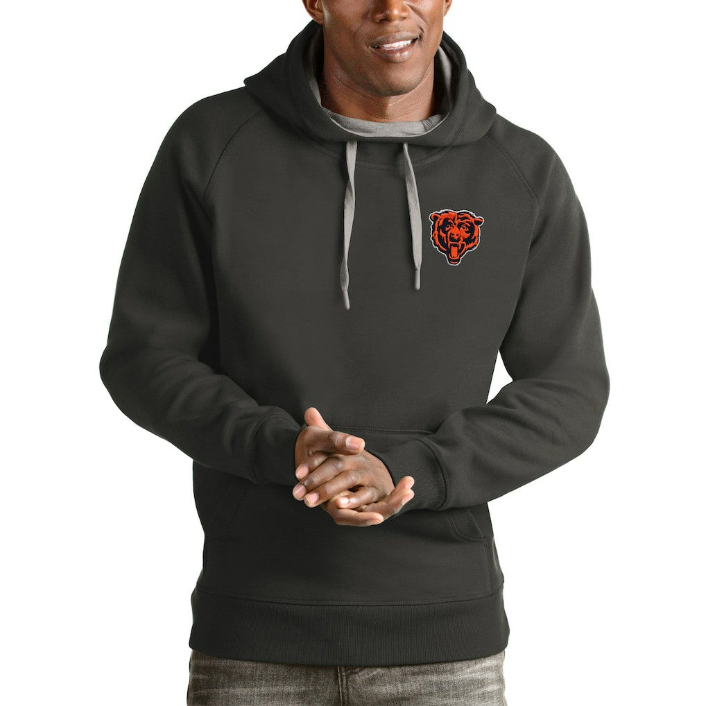 Antigua Logo Victory Pullover Hoodie - Chicago Bears Hoodies