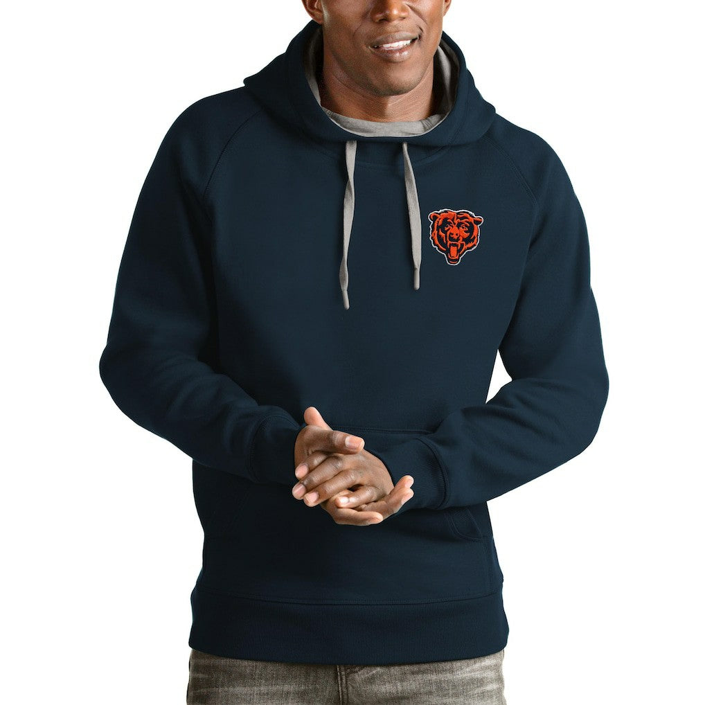 Antigua Logo Victory Pullover Hoodie - Chicago Bears Hoodies