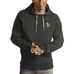Antigua Logo Victory Pullover Hoodie - Minnesota Vikings Hoodies