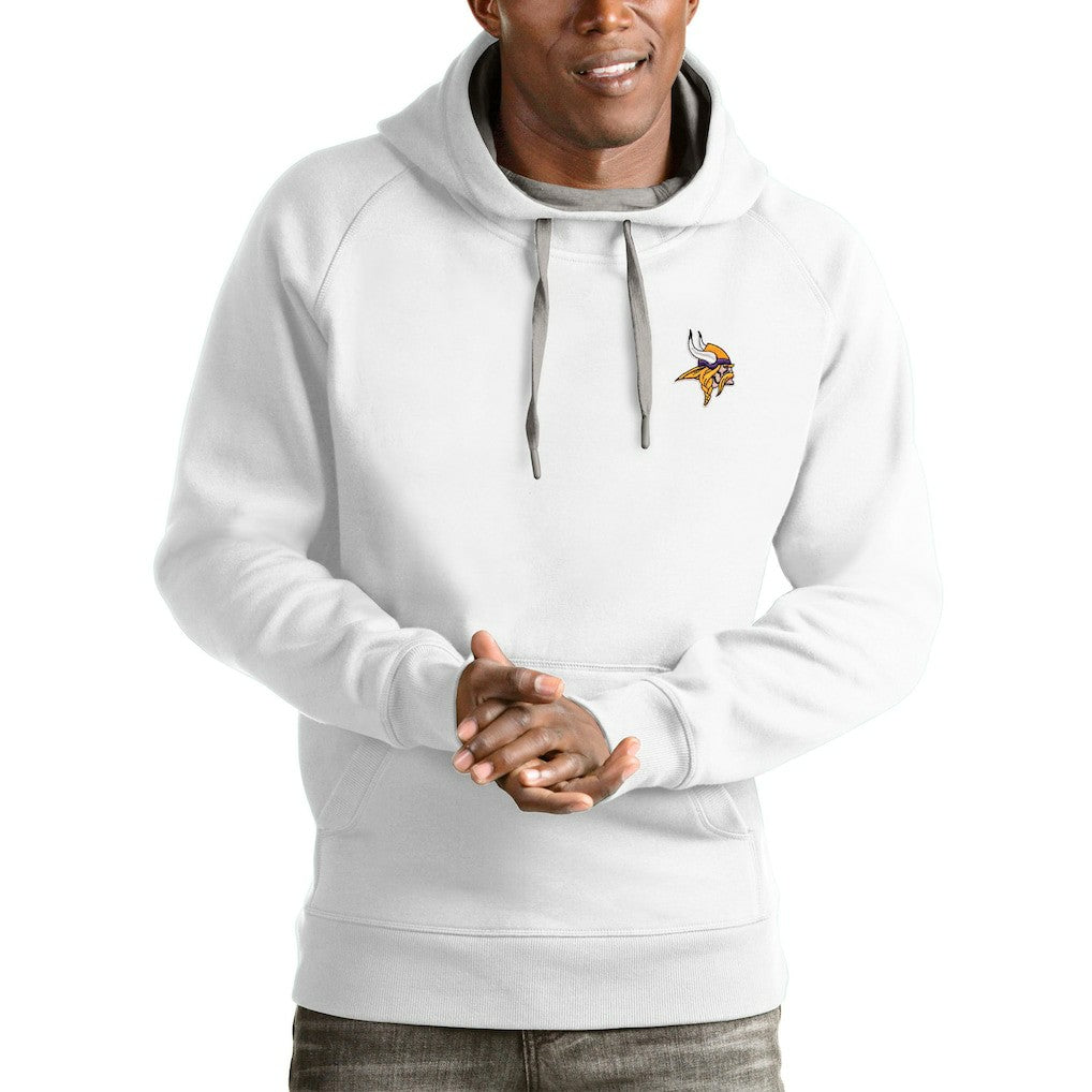 Antigua Logo Victory Pullover Hoodie - Minnesota Vikings Hoodies