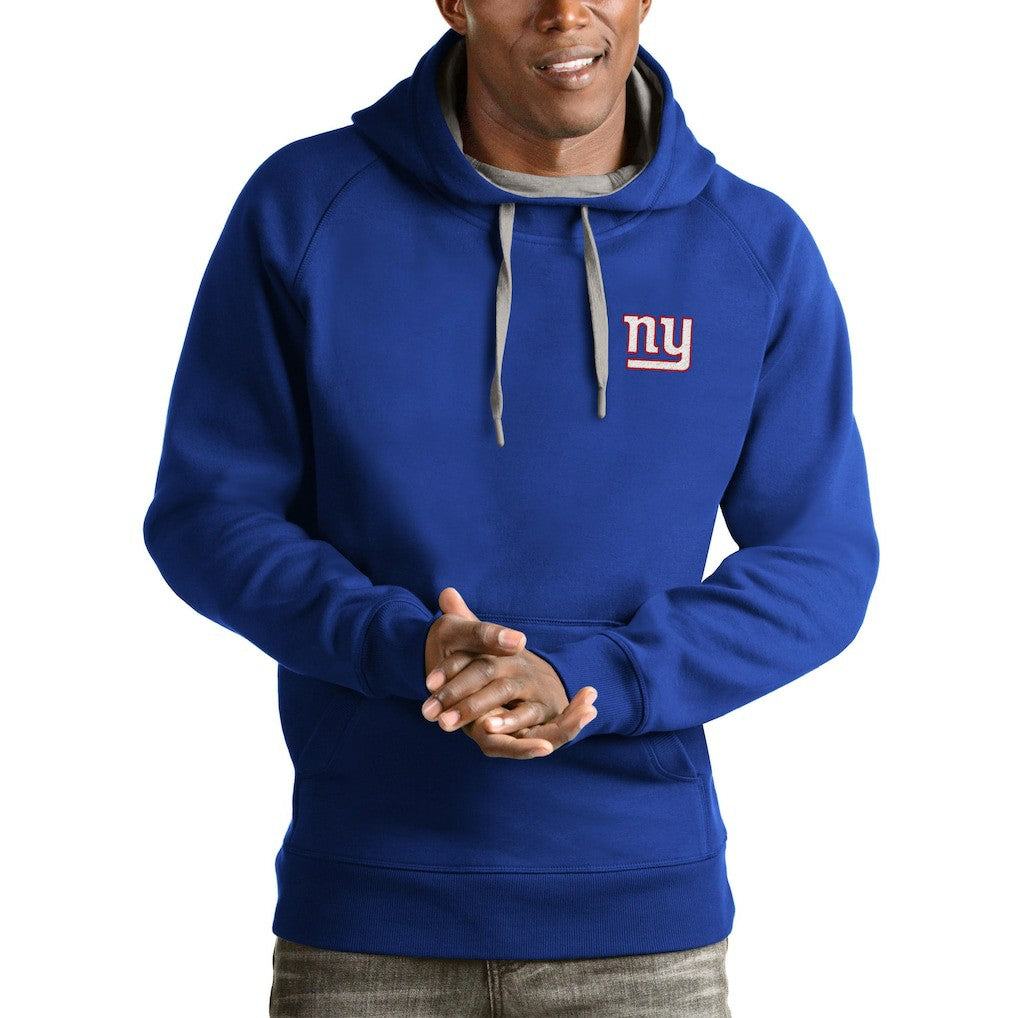 Antigua Logo Victory Pullover Hoodie - New York Giants Hoodies