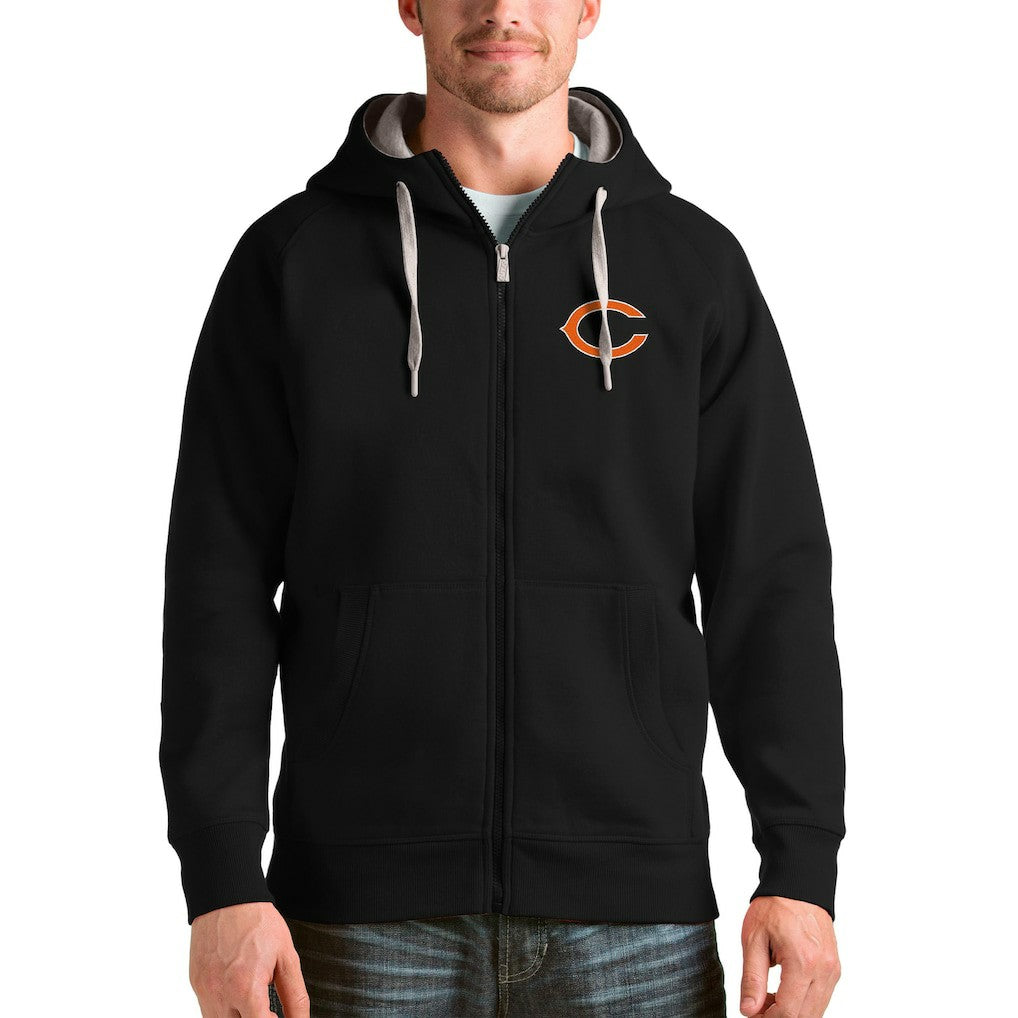 Antigua Victory Full-Zip Hoodie - Chicago Bears Hoodies