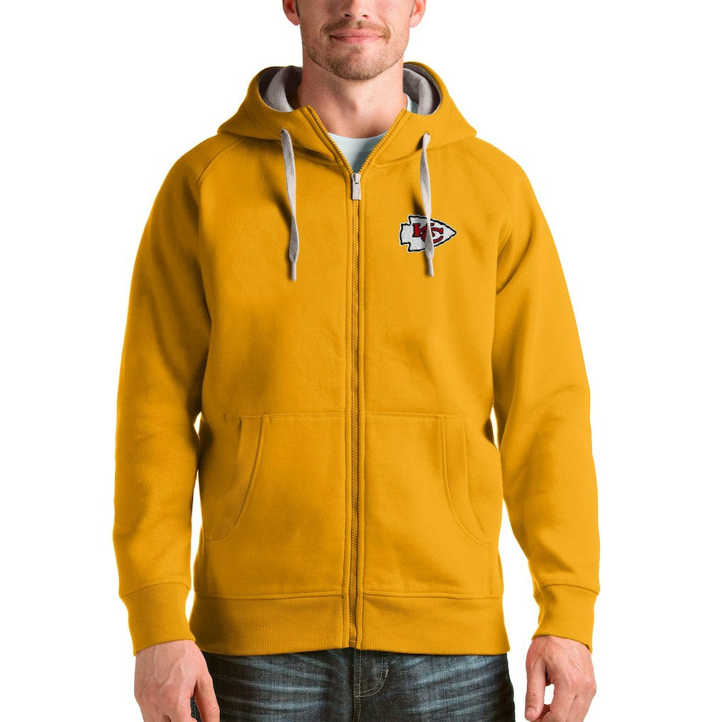 Antigua Victory Full-Zip Hoodie - Kansas City Chiefs Hoodies
