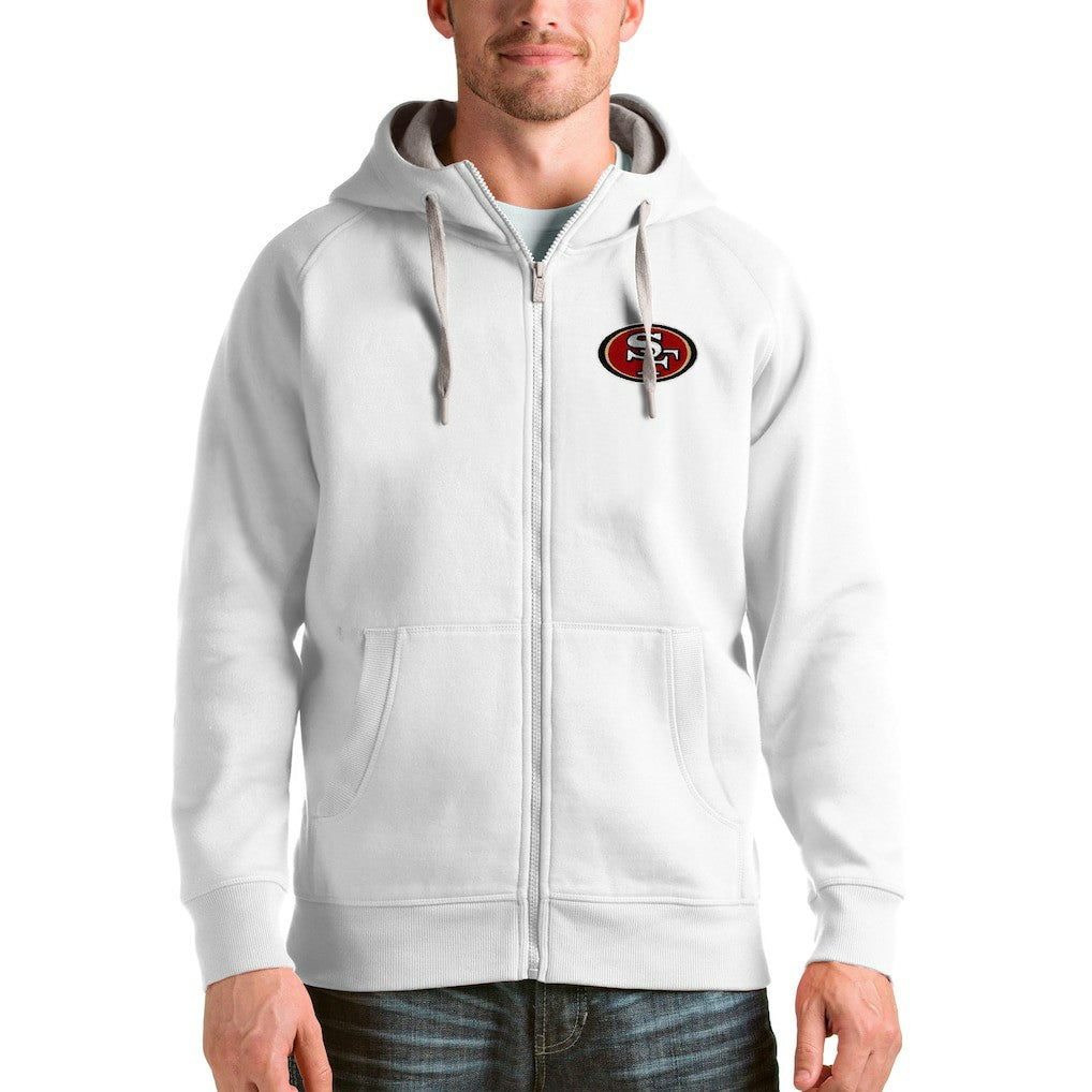 Antigua Victory Full-Zip Hoodie - San Francisco 49ers Hoodies
