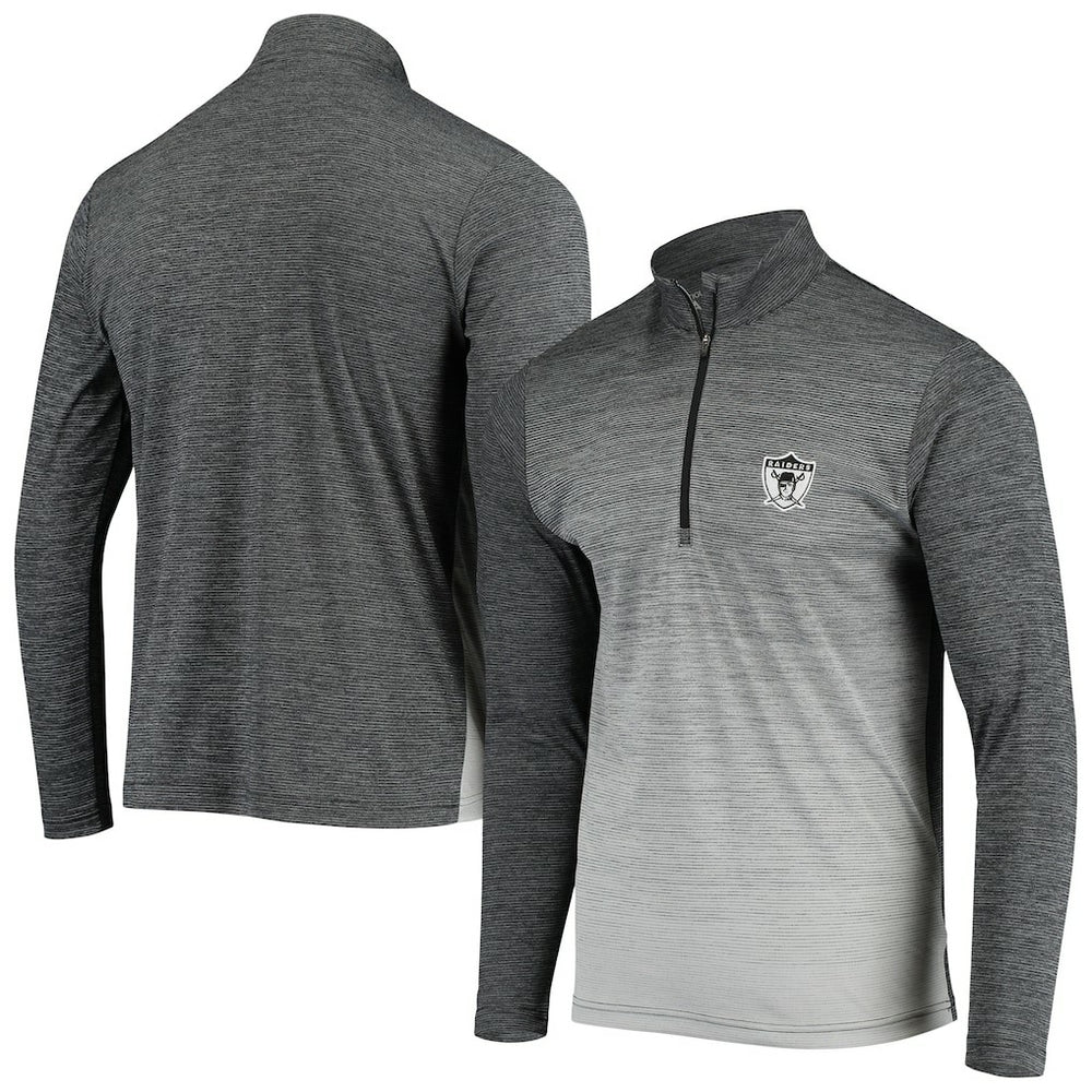 Antigua Throwback Cycle Quarter-Zip Jacket - Las Vegas Raiders Jackets