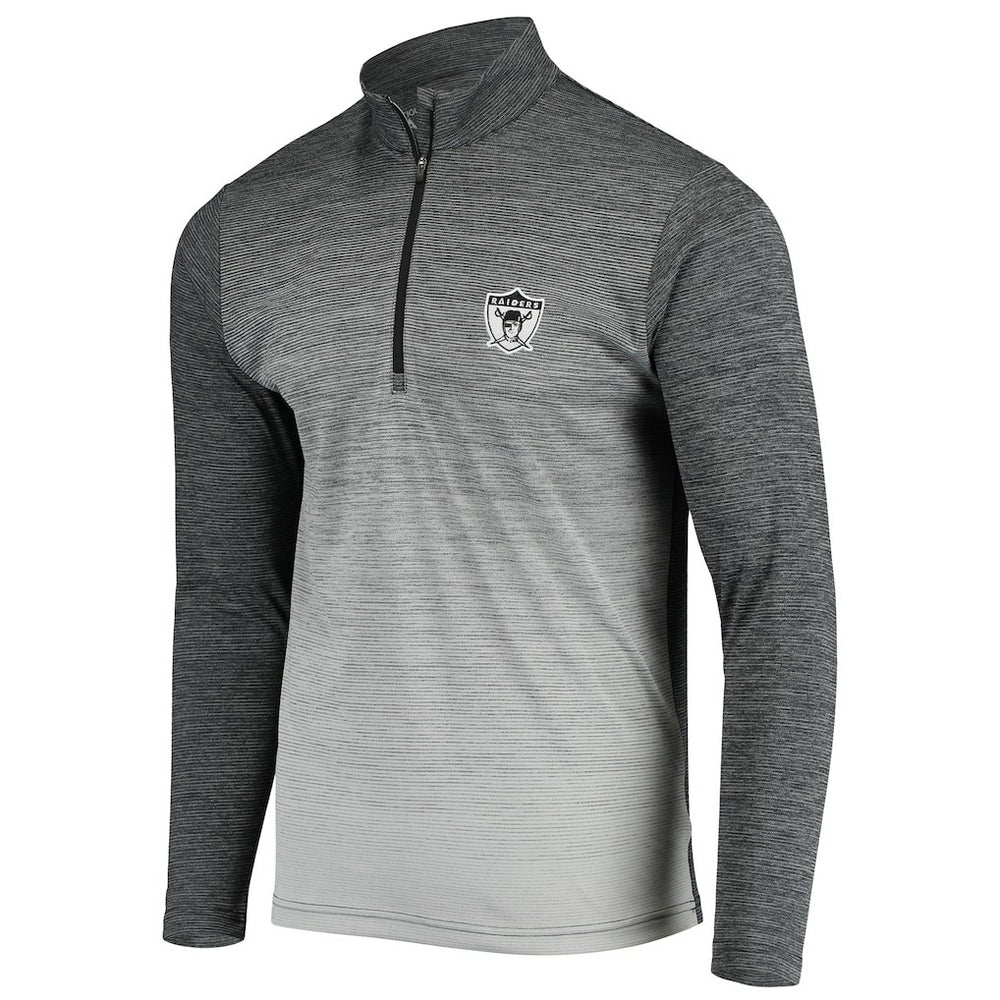 Antigua Throwback Cycle Quarter-Zip Jacket - Las Vegas Raiders Jackets