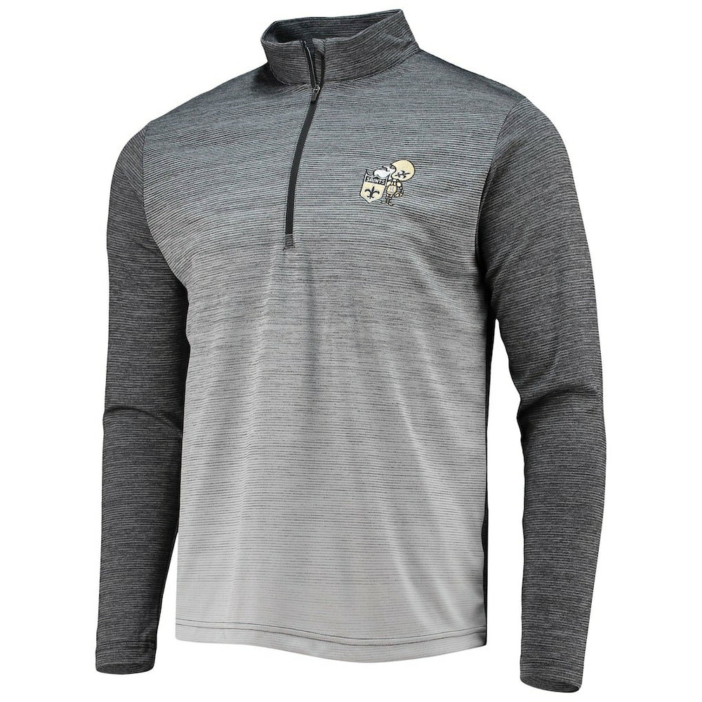 Antigua Throwback Cycle Quarter-Zip Jacket - New Orleans Saints Jackets