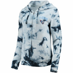 Women's Tie-Dye Fleece Full-Zip Hoodie - Tennessee Titans Hoodies