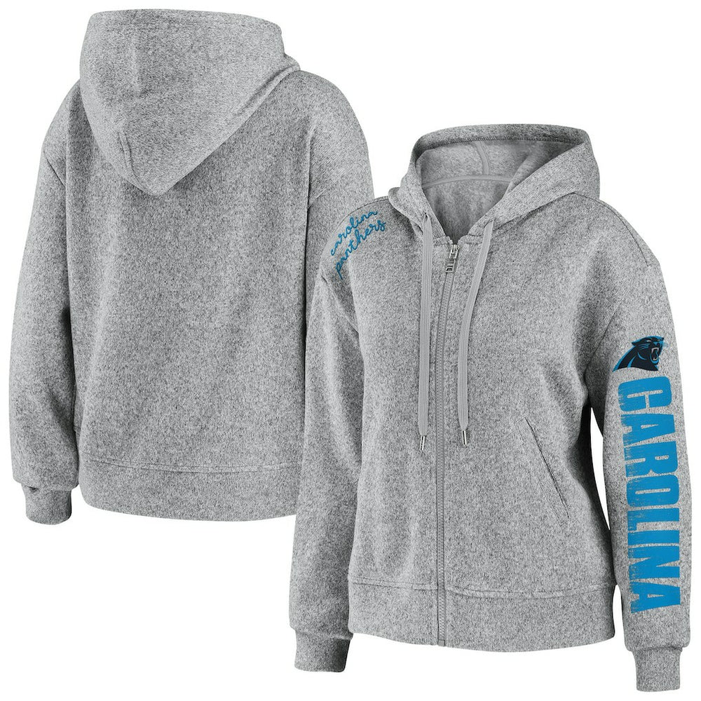 WEAR by Erin Andrews Women's Full-Zip Hoodie - Carolina Panthers Hoodies
