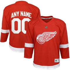 NHL Detroit Red Wings Youth Home Replica Custom Jersey