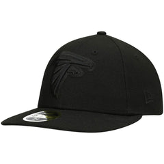 Black on Black Low Profile 59FIFTY II Fitted Hat - Atlanta Falcons Hats