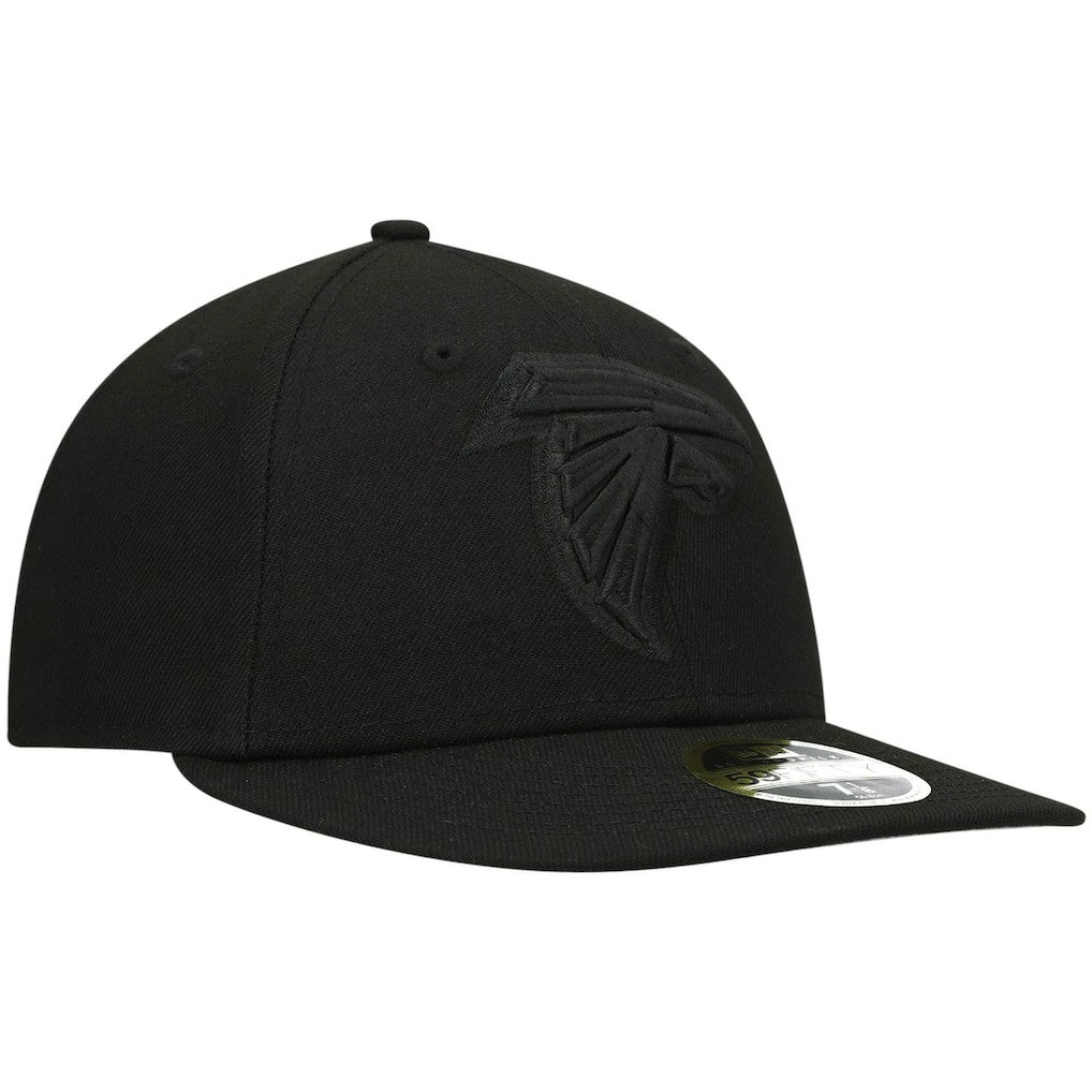 Black on Black Low Profile 59FIFTY II Fitted Hat - Atlanta Falcons Hats