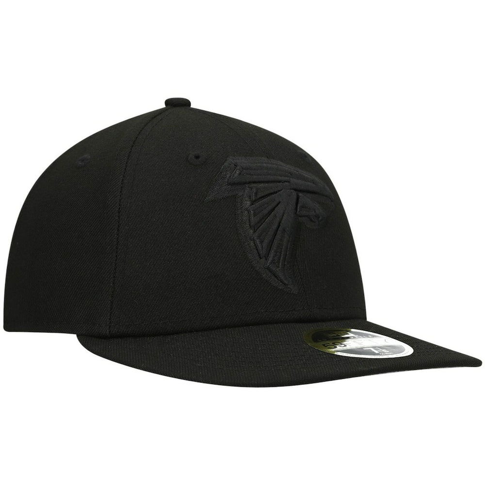 Black on Black Low Profile 59FIFTY II Fitted Hat - Atlanta Falcons Hats