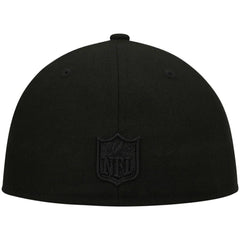 Black on Black Low Profile 59FIFTY II Fitted Hat - Atlanta Falcons Hats