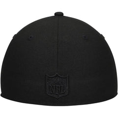 Black on Black Low Profile 59FIFTY II Fitted Hat - Detroit Lions Hats