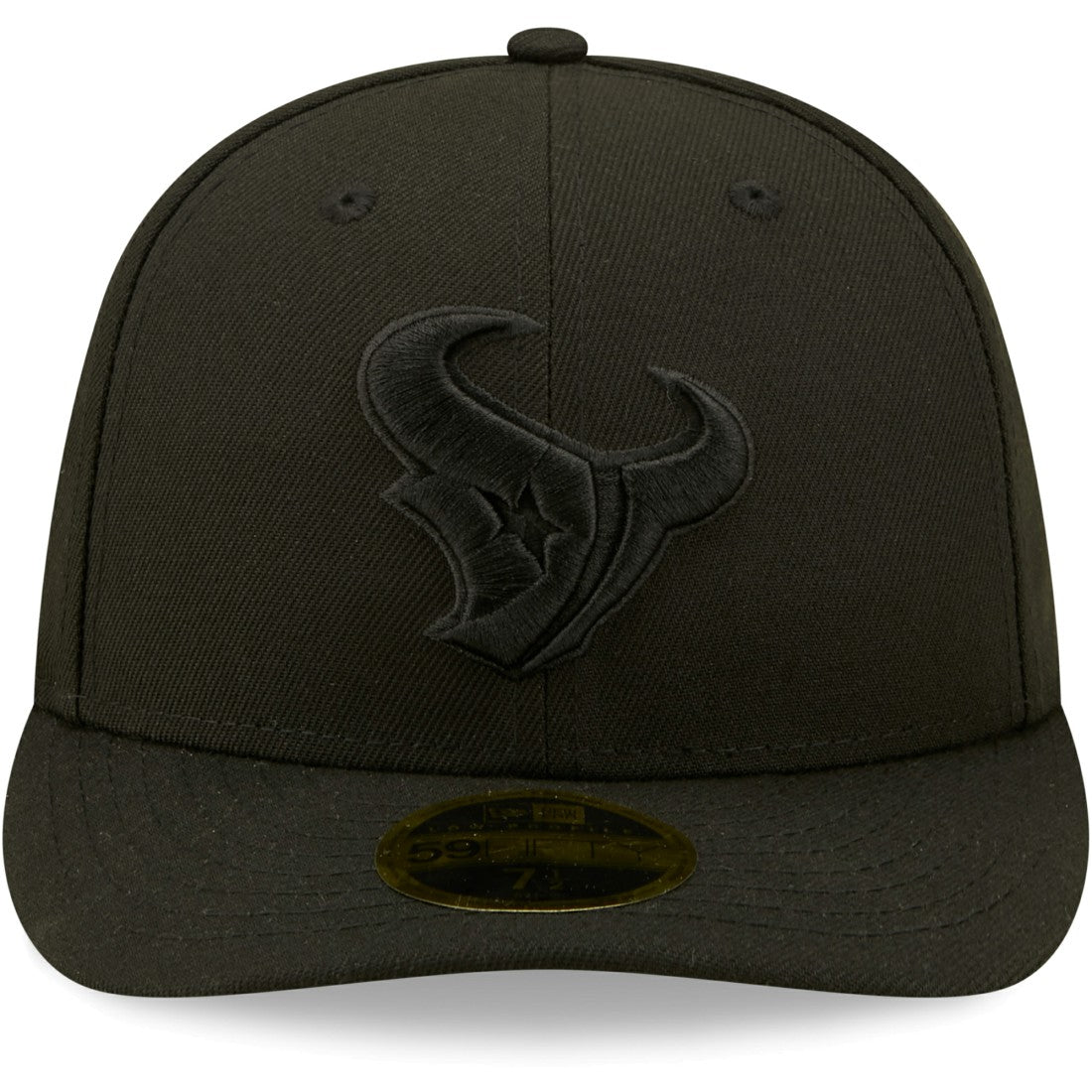 Black on Black Low Profile 59FIFTY II Fitted Hat - Houston Texans Hats