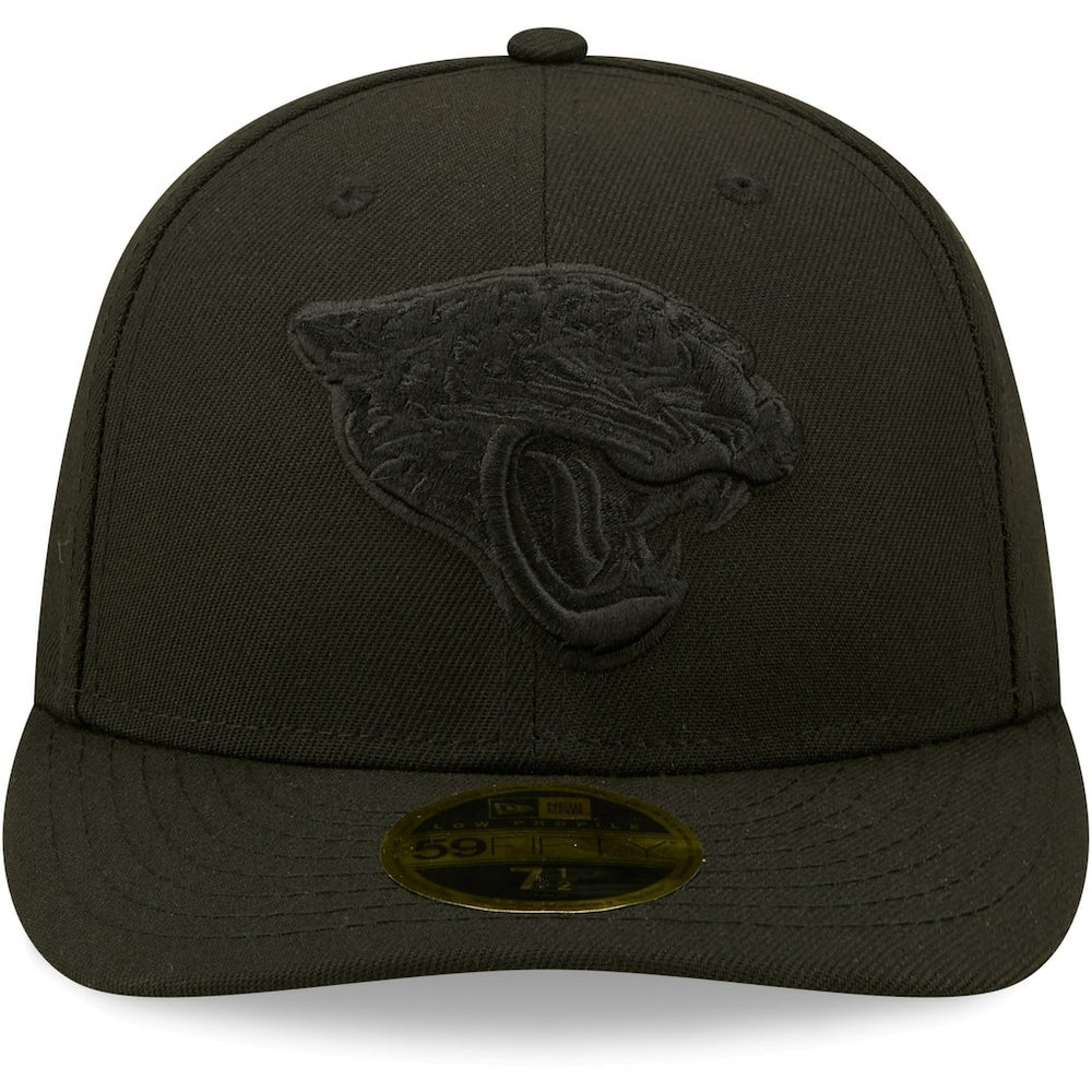 Black on Black Low Profile 59FIFTY II Fitted Hat - Jacksonville Jaguars Hats