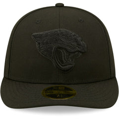 Black on Black Low Profile 59FIFTY II Fitted Hat - Jacksonville Jaguars Hats